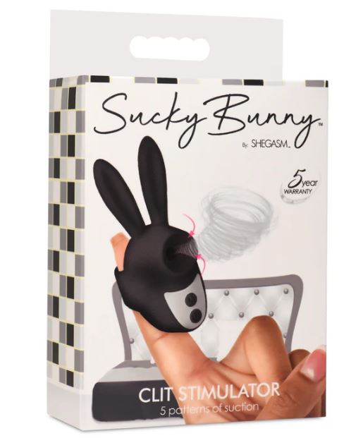 Sucky Bunny Clit Stimulator Black