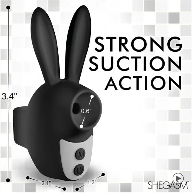 Sucky Bunny Clit Stimulator Black