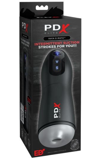 PDX Elite Suck-O-Matic – Clear/Black