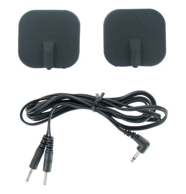 ZEUS ELECTROSEX BLACK ADHESIVE SILICONE PADS PAIR