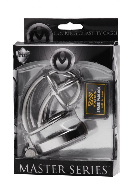 MASTER SERIES CAPTUS STAINLESS STEEL CHASTITY CAGE