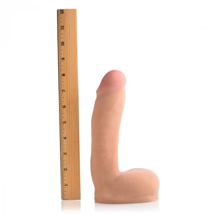 LOADZ 8IN DUAL DENSITY SQUIRTING DILDO LIGHT