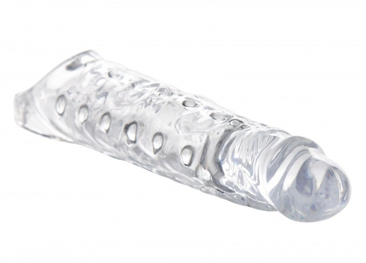 SIZE MATTERS 3IN CLEAR PENIS EXTENDER SLEEVE