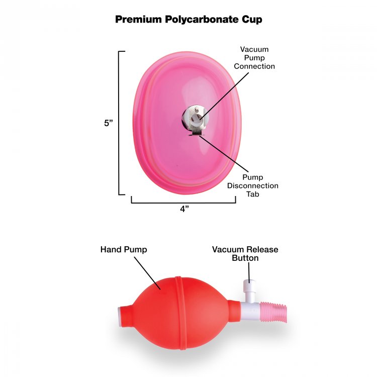 SIZE MATTERS VAGINAL PUMP W/ 5IN LARGE CUP