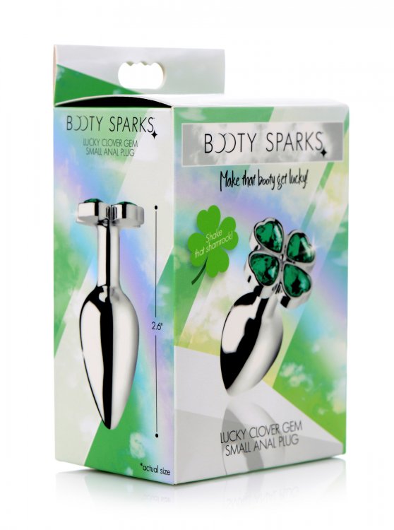 BOOTY SPARKS LUCKY CLOVER GEM ANAL PLUG SMALL
