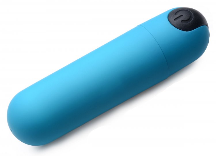 BANG! VIBRATING BULLET W/ REMOTE CONTROL BLUE