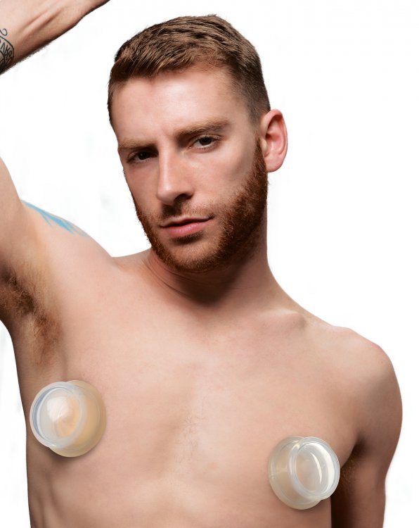 MASTER SERIES CLEAR PLUNGER NIPPLE SUCKERS LARGE