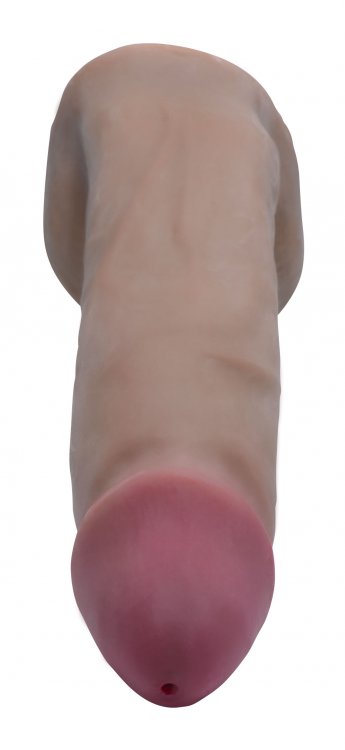 LOADZ 8IN DUAL DENSITY SQUIRTING DILDO DARK
