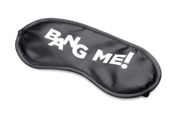 BANG! DUO BLAST C RING BUTT PLUG BULLET & BLINDFOLD KIT BLACK