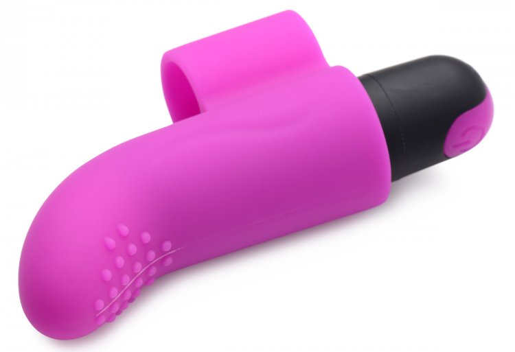 Bang! Couples Love Ring, Finger Vibe, Bullet & Blindfold Kit – Purple
