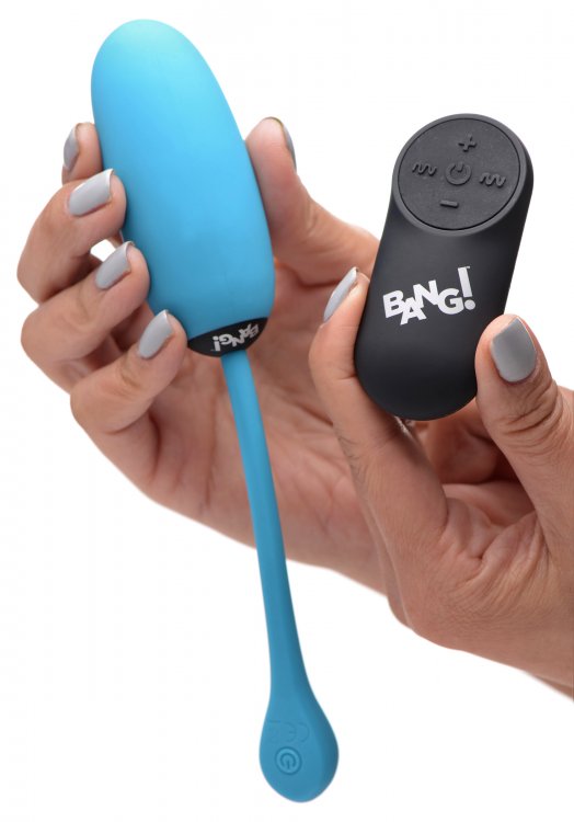 BANG! 28X PLUSH EGG & REMOTE CONTROL BLUE