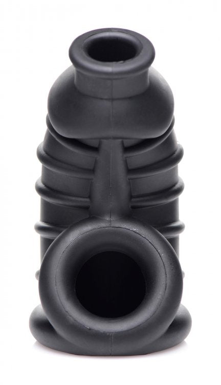 MASTER SERIES DARK CHAMBER SILICONE CHASTITY CAGE
