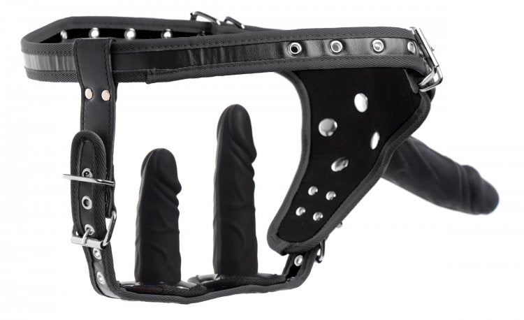 STRICT DOUBLE PENETRATION STRAP ON HARNESS