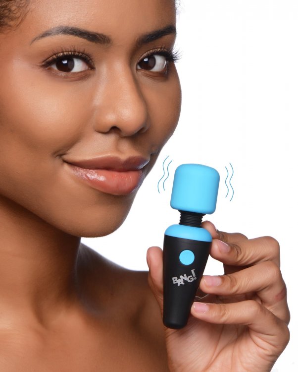 BANG! 10X VIBRATING MINI WAND BLUE