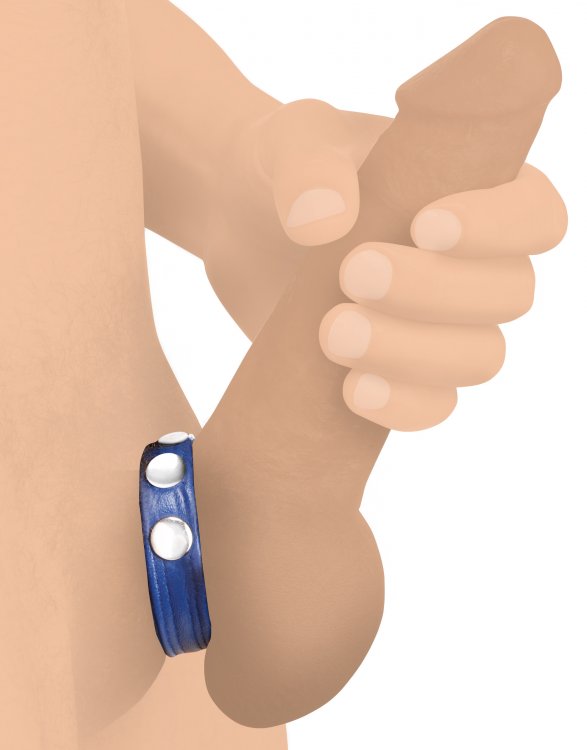 STRICT LEATHER COCK SPEED SNAP COCK RING BLUE