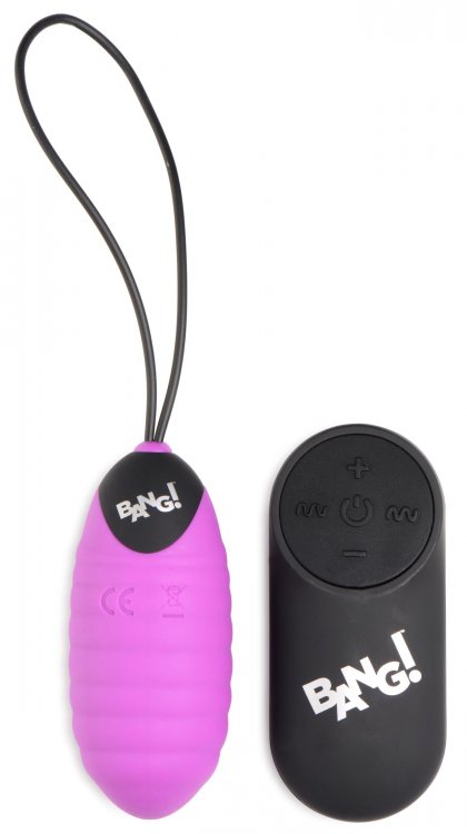 BANG! SWIRL SILICONE EGG PURPLE