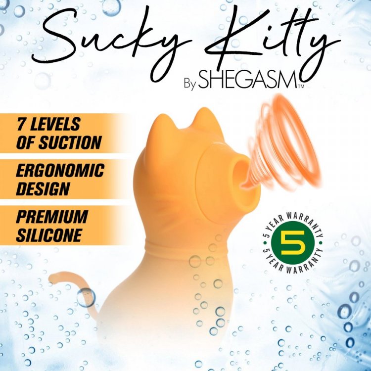SHEGASM SUCKY KITTY 7X CLIT STIM ORANGE