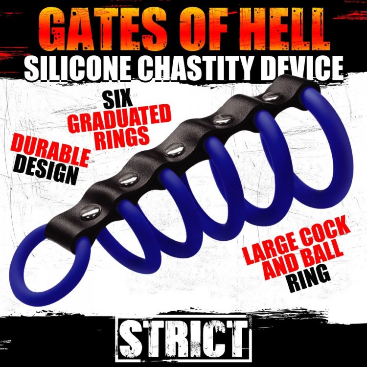 STRICT GATES OF HELL SILICONE CHASTITY DEVICE
