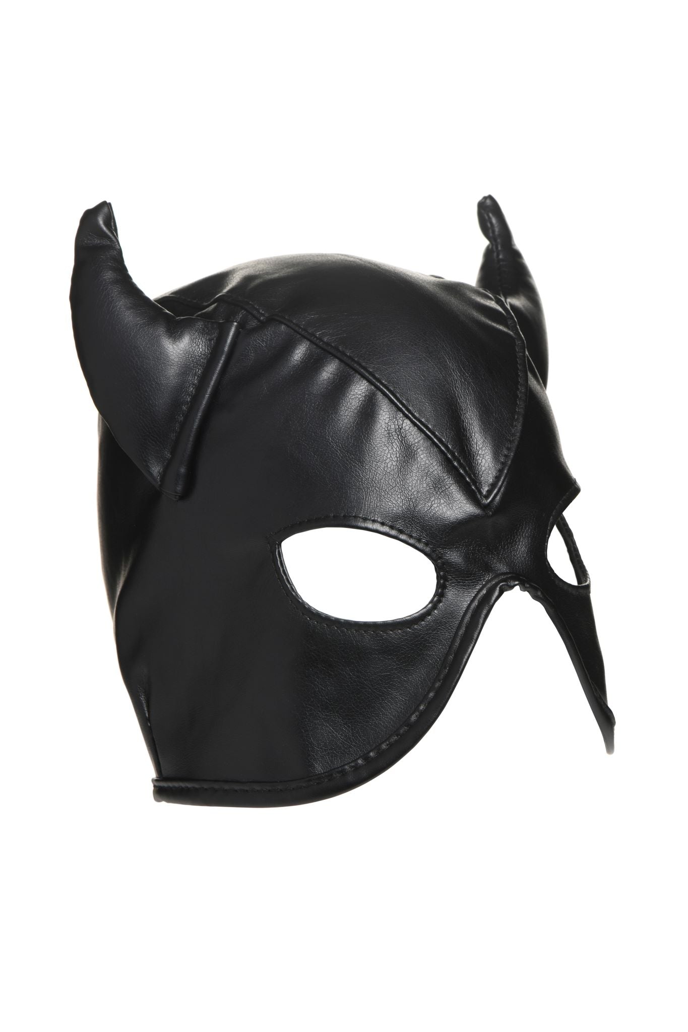 MASTER SERIES DUNGEON DEMON BONDAGE HOOD W/ HORNS