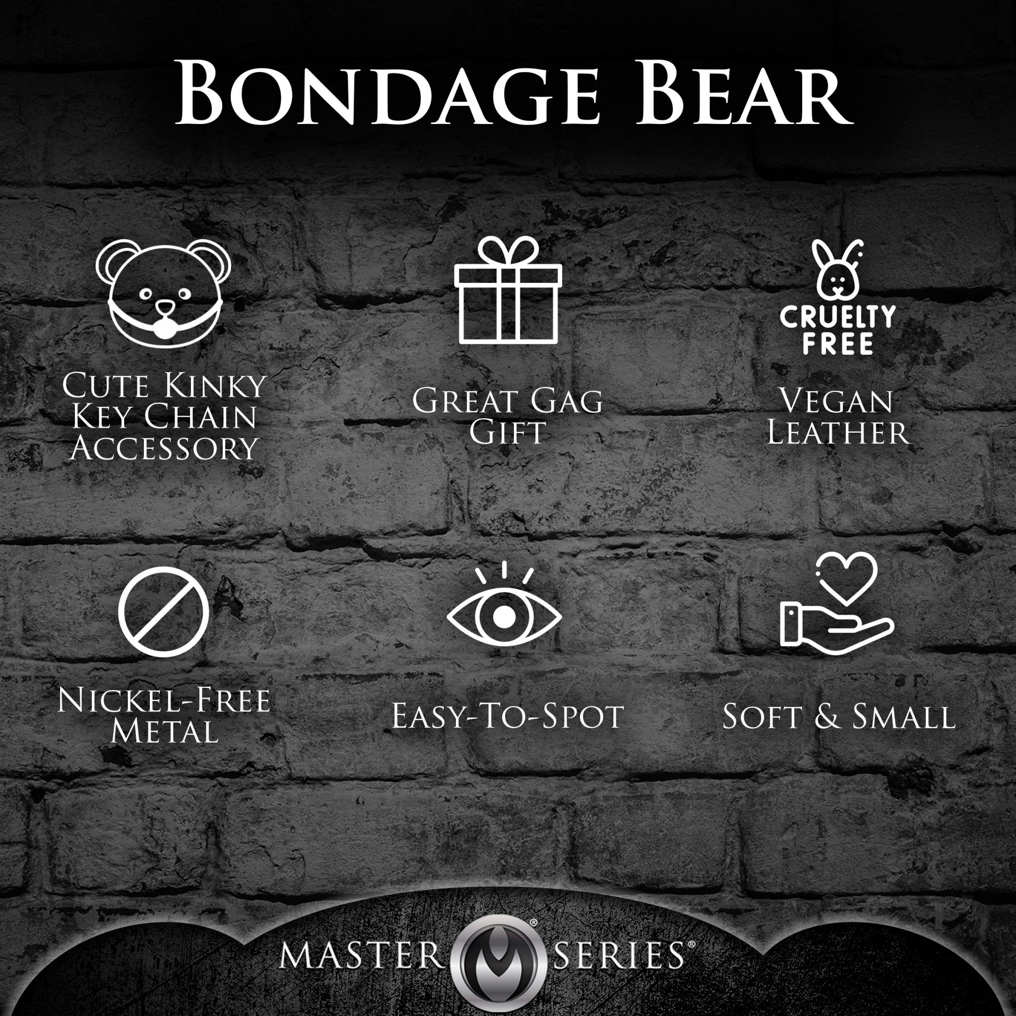 MASTER SERIES HOODED TEDDY BEAR KEYCHAIN