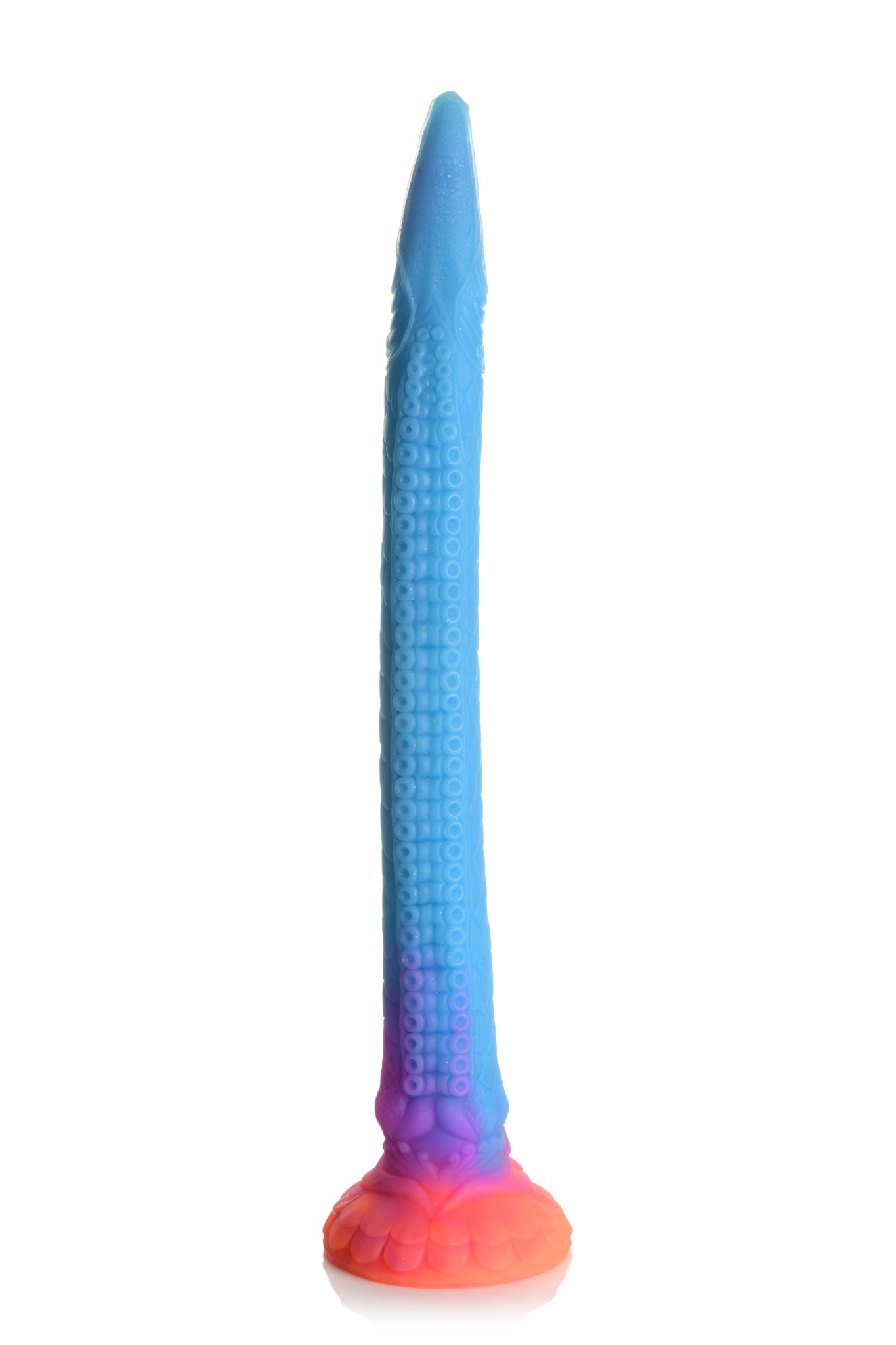 CREATURE COCKS MAKARA GLOW IN THE DARK SILICONE SNAKE DILDO