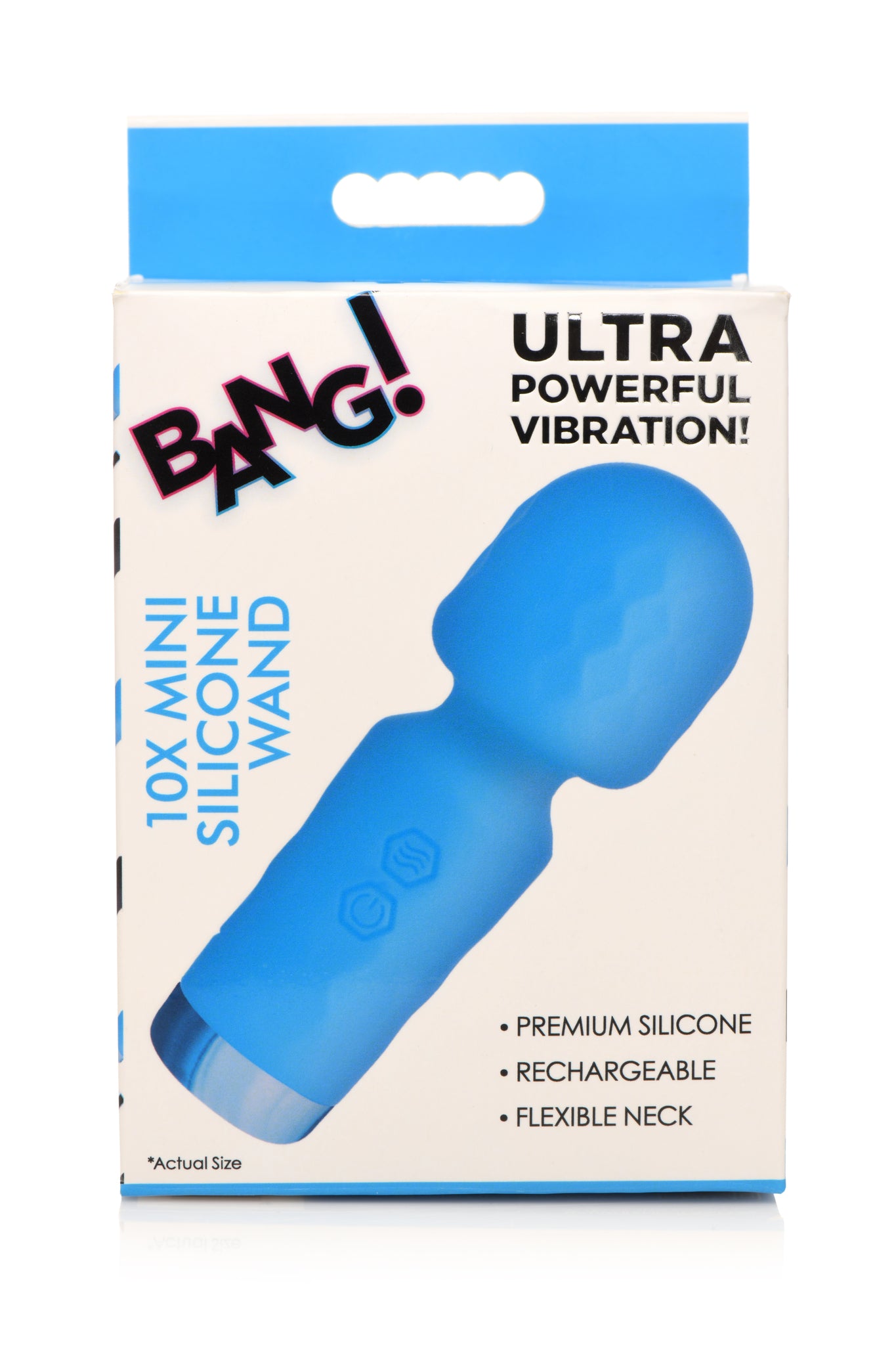 BANG! 10X MINI SILICONE WAND BLUE