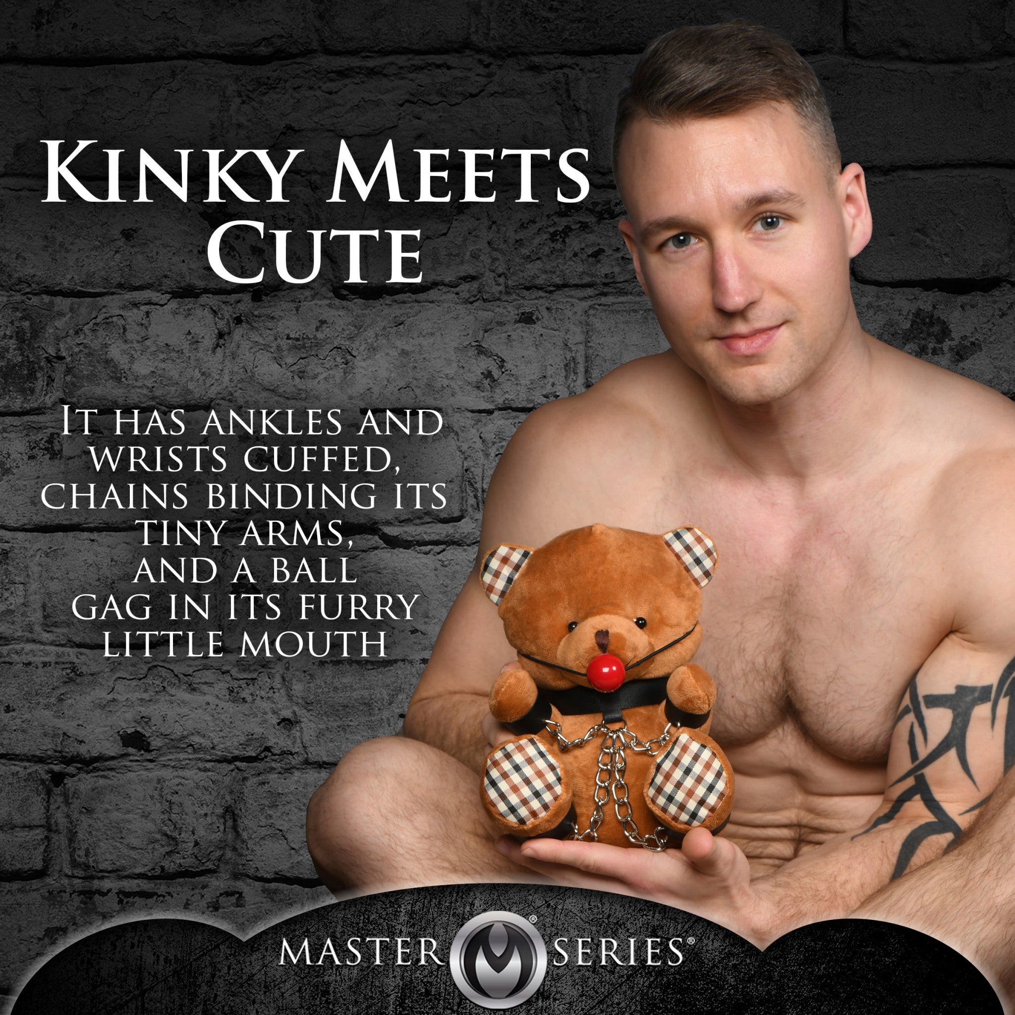 MASTER SERIES GAGGED BONDAGE BEAR