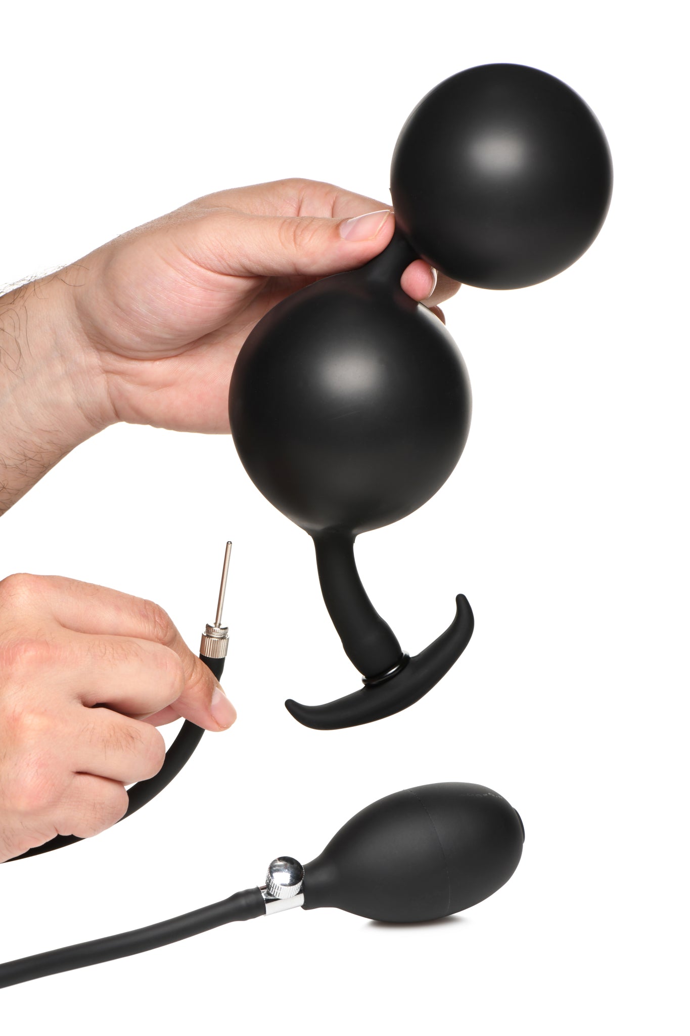 MASTER SERIES ASS RATTLER WEIGHTED INFLATABLE ANAL PLUG