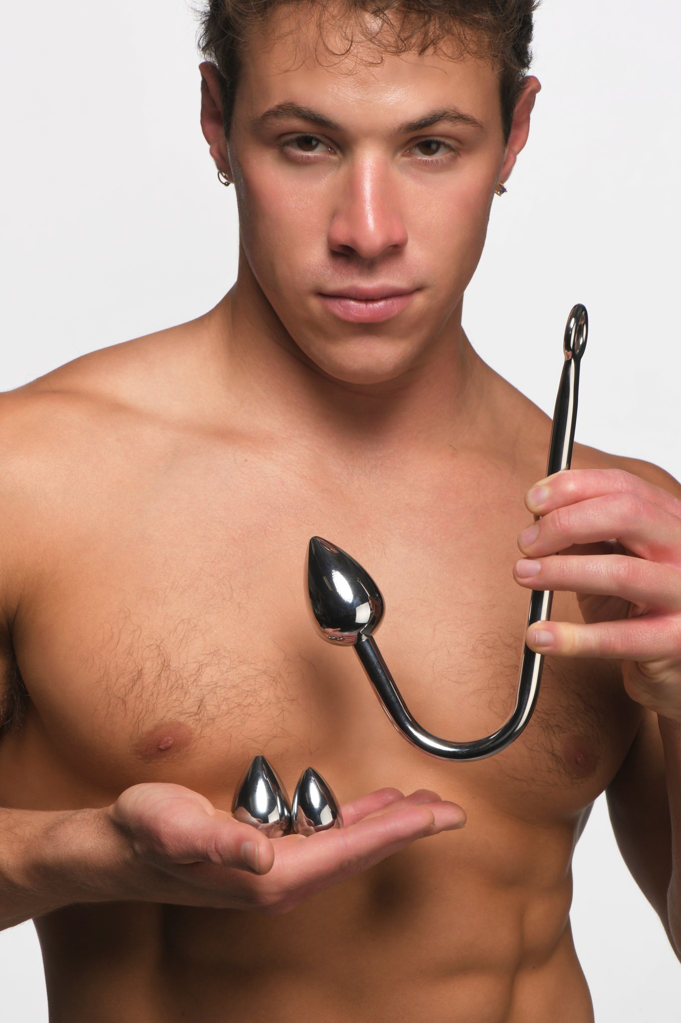 MASTER SERIES ANAL HOOK TRAINER W/ 3 PLUGS