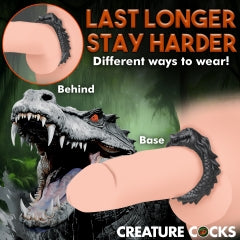 CREATURE COCKS BLACK CAIMAN COCK RING