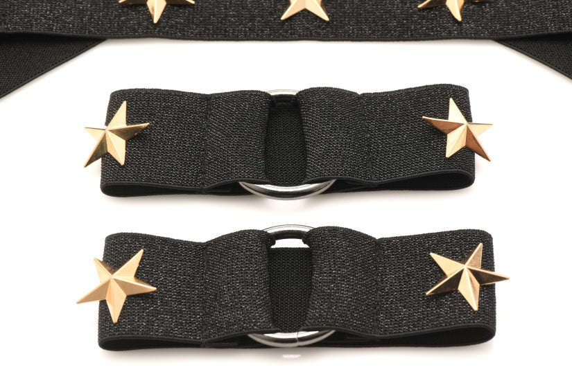 MASTER SERIES ELASTIC CHEST HARNESS W/ ARM BANDS S/M