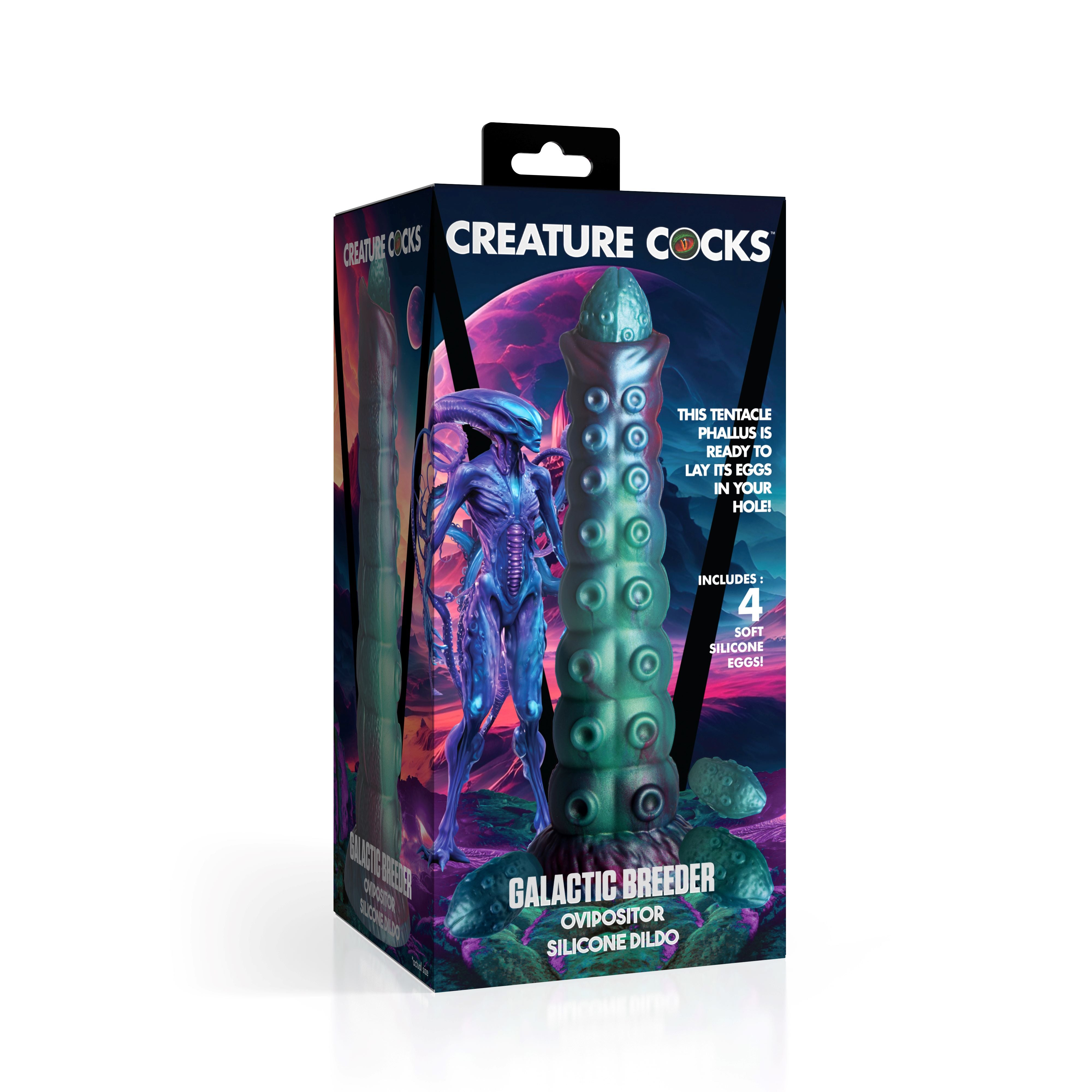 CREATURE COCKS GALACTIC BREEDER OVIPOSITOR SILICONE DILDO
