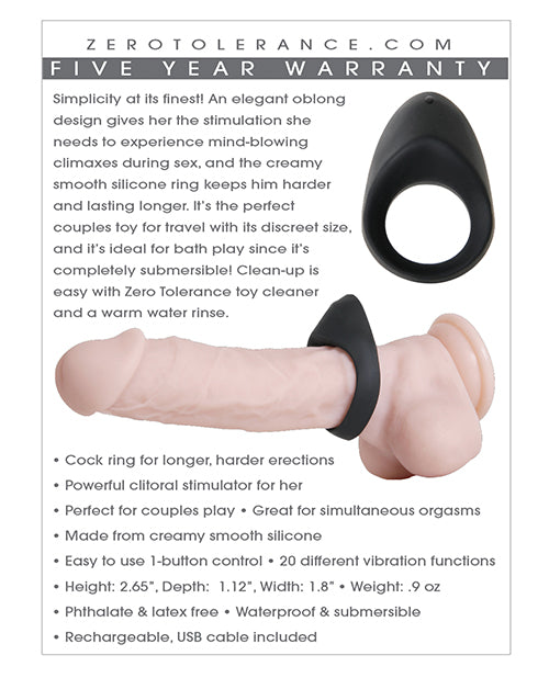 ZERO TOLERANCE NIGHT RIDER COCK RING
