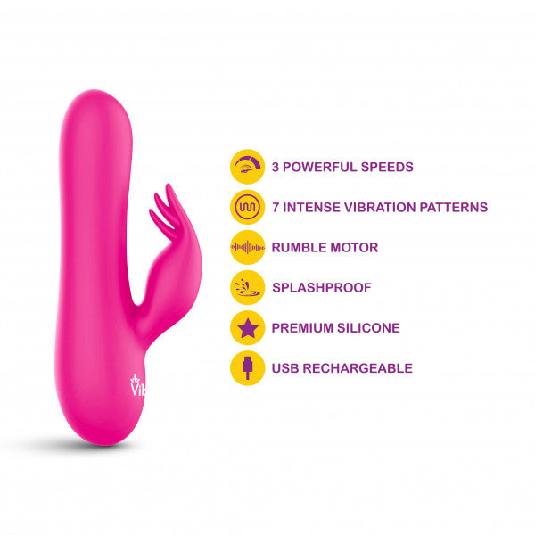 FREYJA HOT PINK INTENSE MINI RABBIT VIBE