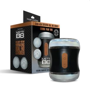 MSTR B8 CLEAR VIEW VIBE DUAL DUAL END STROKER DOUBLE PLAY PRO