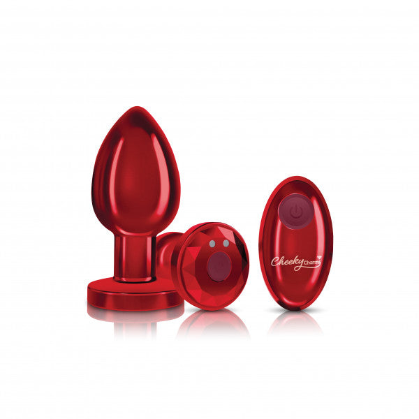 CHEEKY CHARMS RECHARGEABLE VIBRATING METAL BUTT
