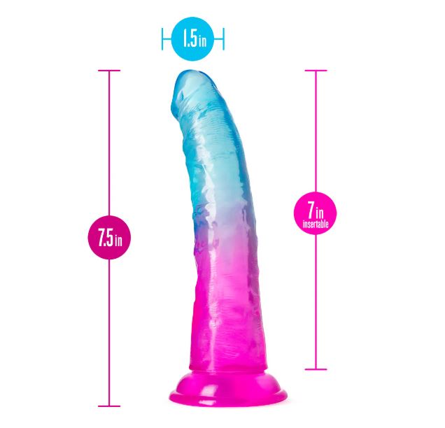 B YOURS BEAUTIFUL SKY 7 DILDO SUNSET "