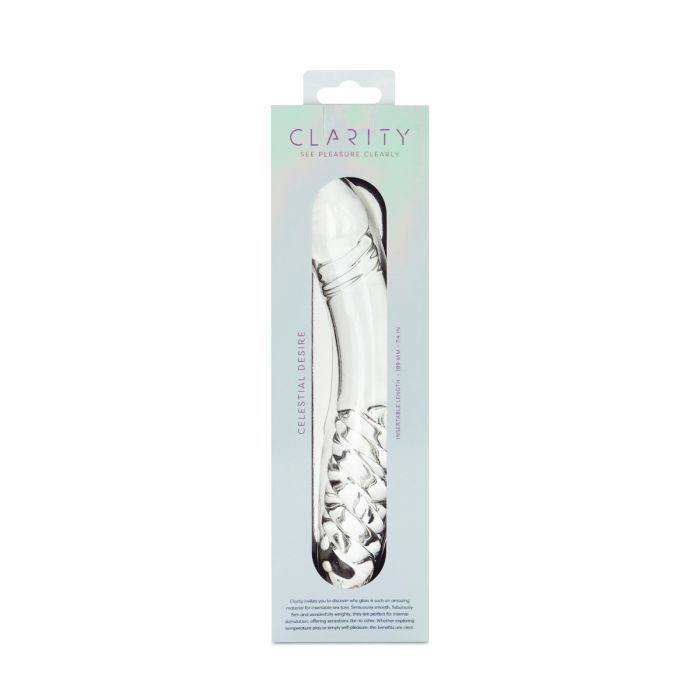 CLARITY GLASS DILDO CELESTIAL DESIRE