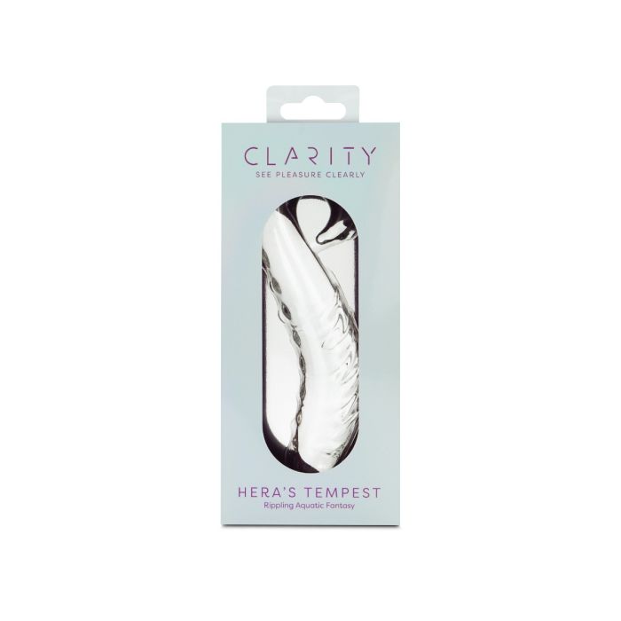 CLARITY GLASS DILDO HERA'S TEMPEST