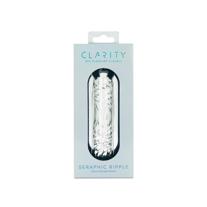 CLARITY GLASS DILDO SERAPHIC RIPPLE