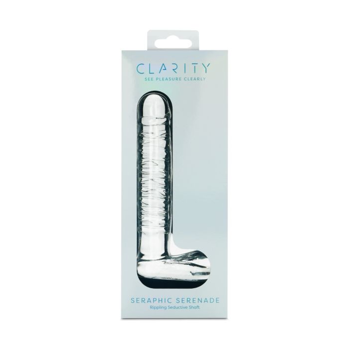 CLARITY GLASS DILDO SERAPHIC SERENADE