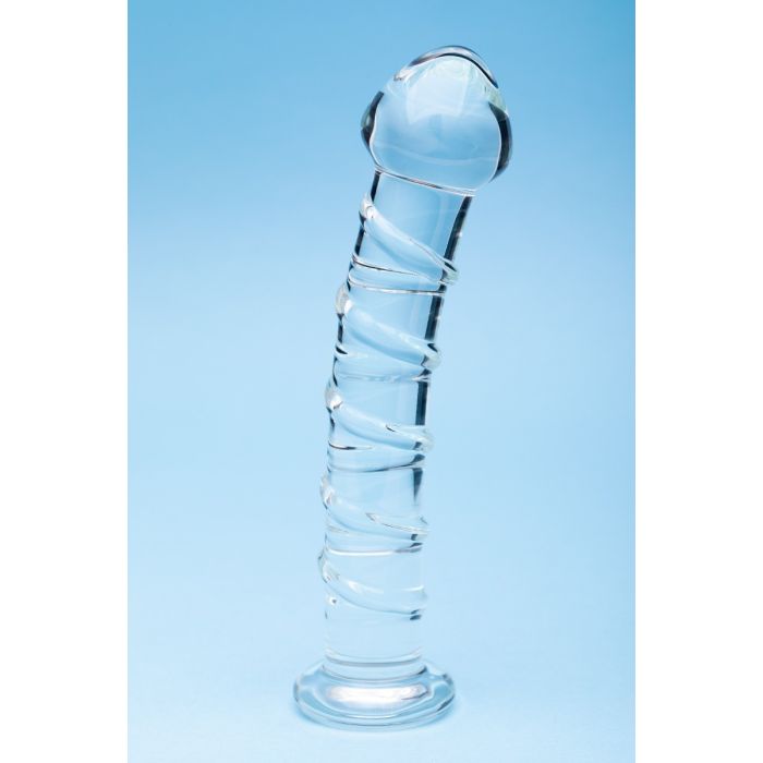 CLARITY GLASS DILDO SERAPHIC SPIRAL