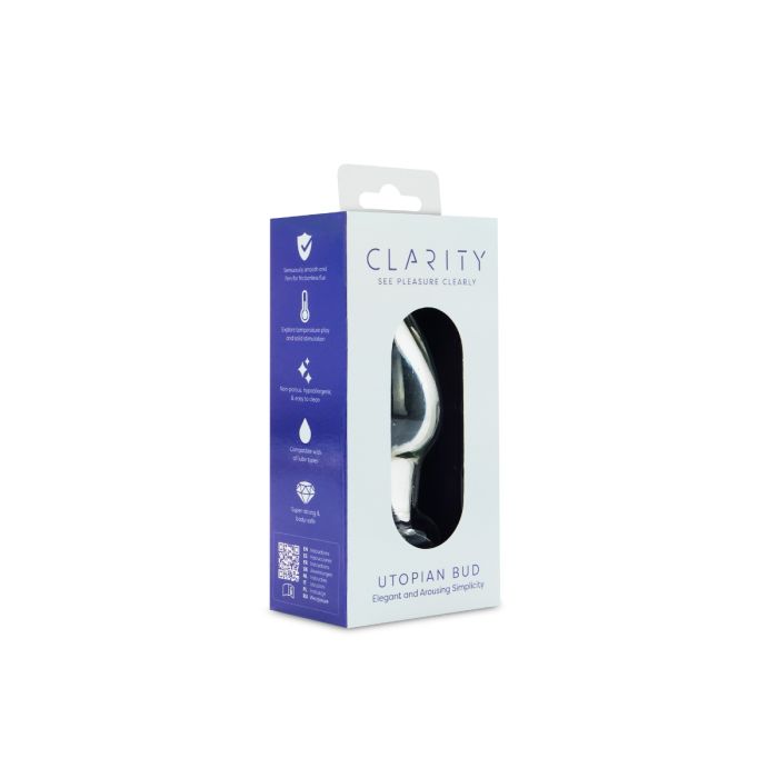CLARITY GLASS DILDO UTOPIAN BUD