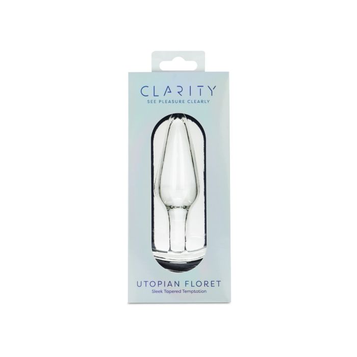 CLARITY GLASS DILDO UTOPIAN FLORET