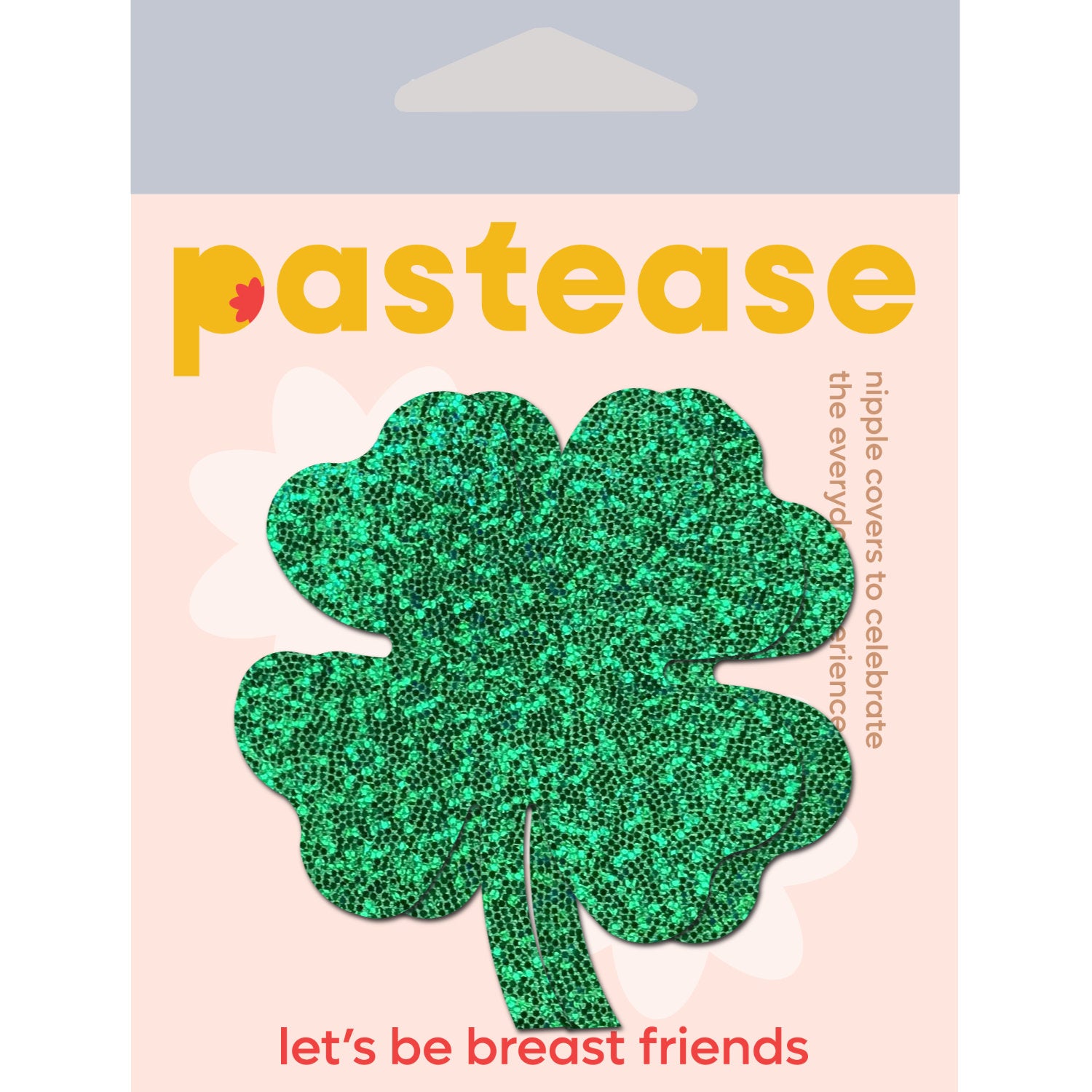 PASTEASE HOLOGRAPHIC GREEN CLOVER FULL COVERAGE