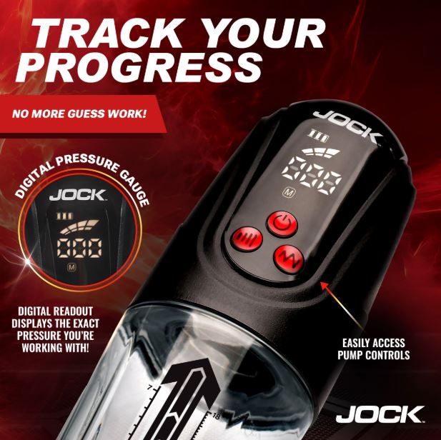 JOCK ADVANCED POWER UP DIGITAL AUTOMATIC/WATERPROOF PENIS PUM