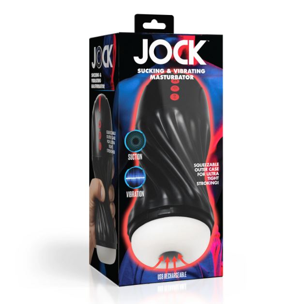 JOCK SUCKING & VIBRATING MASTURBATOR
