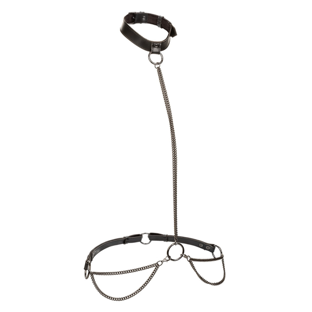 EUPHORIA CHAIN HALTER COLLAR & LEASH PLUS SIZE