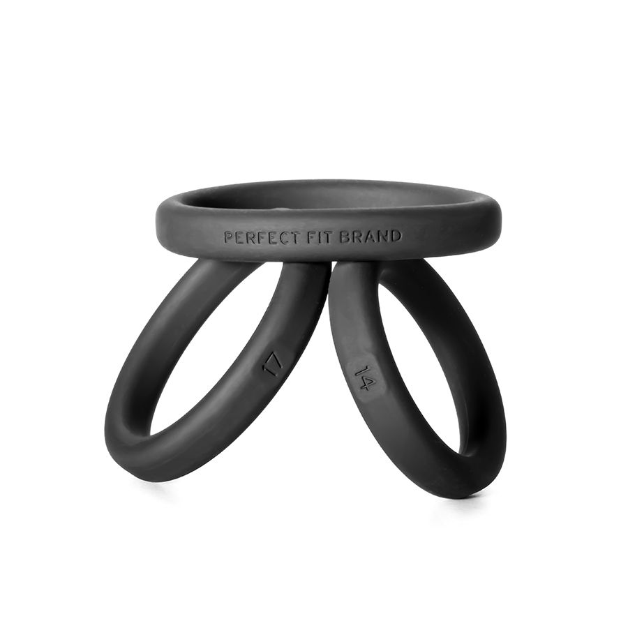 XACT FIT SILICONE RINGS #14 #17 #20 BLACK