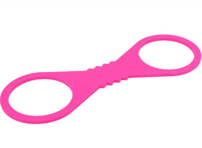 SEX & MISCHIEF HOT PINK LARGE SILICONE CUFFS